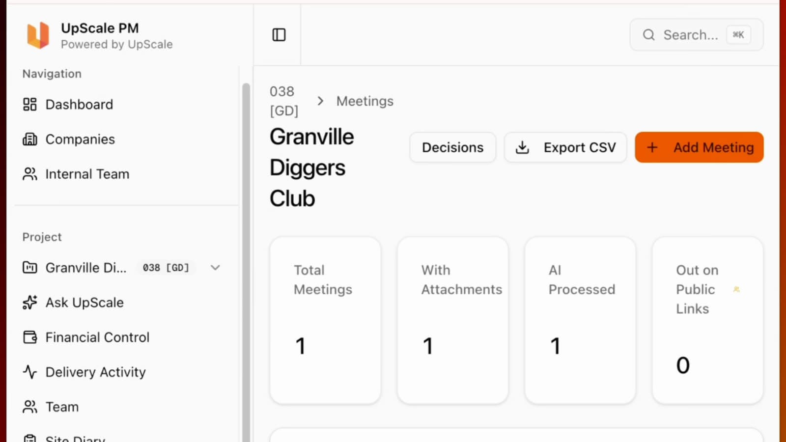 Meetings. Minutes in, tracked actions out.