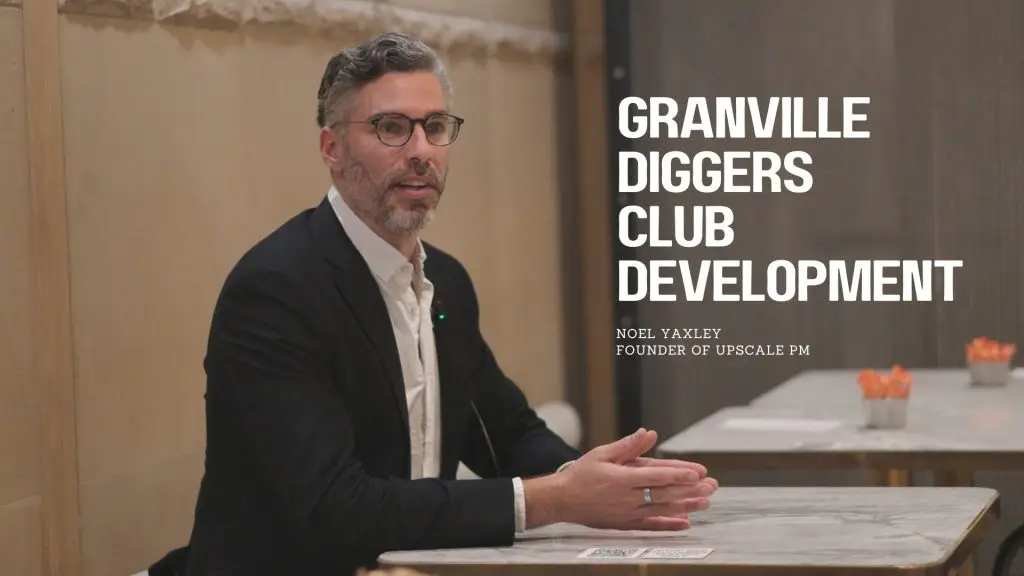 Noel Yaxley in the published UpScale PM Granville Diggers Club project story